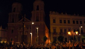 La calle Real también tuvo problemas de poca iluminación.