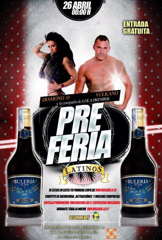 Hoy sábado 26 de abril en "Latinos San Fernando" Fiesta Preferia con