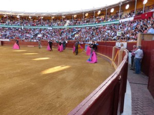 aspecto de la plaza de Sanlucar