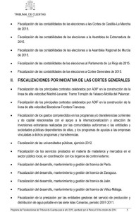 PROGRAMA PROVISIONAL DEL TRIBUNAL DE CUENTAS PARA EL AÑO 2008