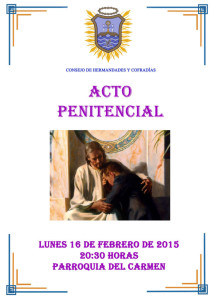 CARTEL ACTO PENITENCIAL CUARESMA 2015