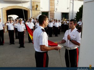 3. IZADO DE BANDERA EN EL TERLEV. CARTAGENA.