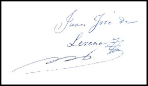 Firma de Juan José Lerena.