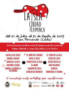 cartel LA ISLA CIUDAD FLAMENCA