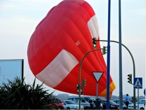 Globo aerostático, en el Zaporito.