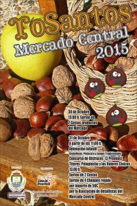 Cartel 'Tosantos. Mercado Central 2015'.