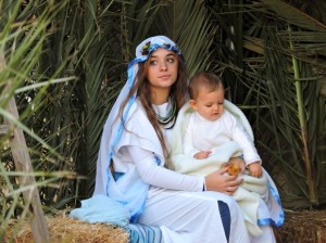 La Virgen con el Niño.