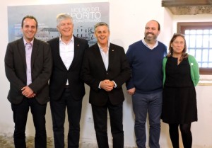 De izquierda a derecha: Francisco Posada, Matías Alonso, Javier Cano, Ramón Morales y Mayte Mas.