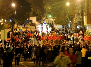 La cabalgata, por Arenal.