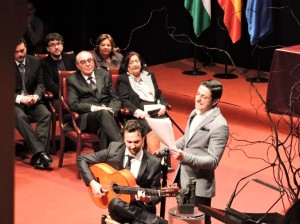 David Palomar, durante su actuación.