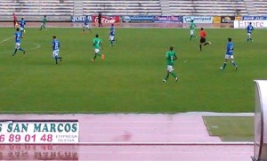 Durante el partido.