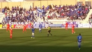 Durante el partido.