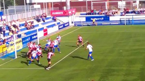 Durante el partido.