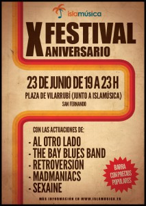 El Castillo de San Fernando. Cartel festival X aniversario Islamúsica 2